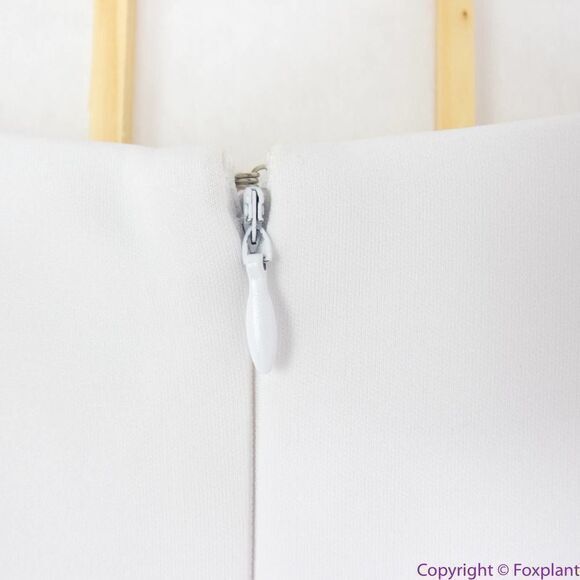 NEW Eloquii white Flare Sleeve Scuba Dress, 20 - Picture 9 of 15